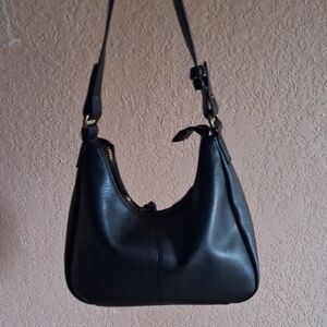 Sonoma Black Leather Shoulder Bag